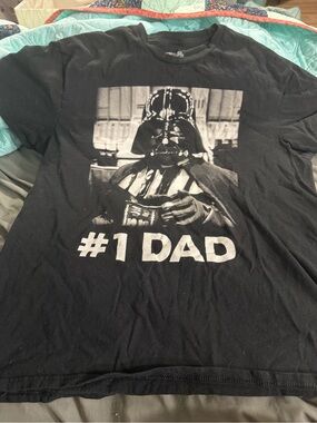 Disney Black #1 Dad Darth Vader Graphic Tee